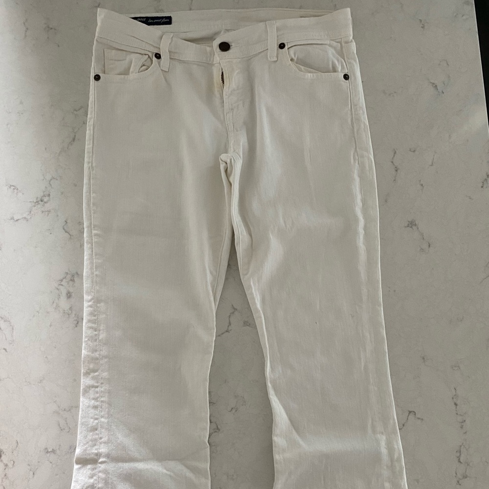Citizens of humanity white bootleg jeans